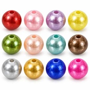 Colorful ABS Imitation Pearl Beads representative product appearance