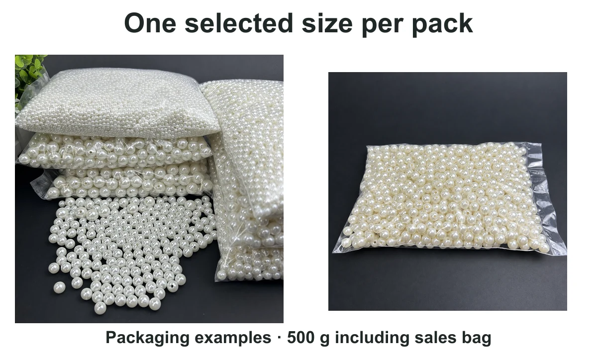 One selected size in each pack