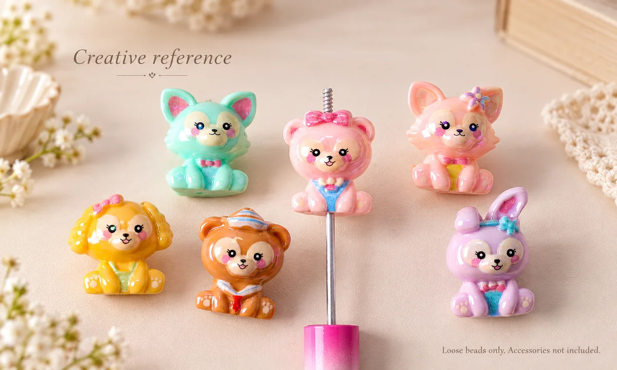 Beadable pen arrangement reference