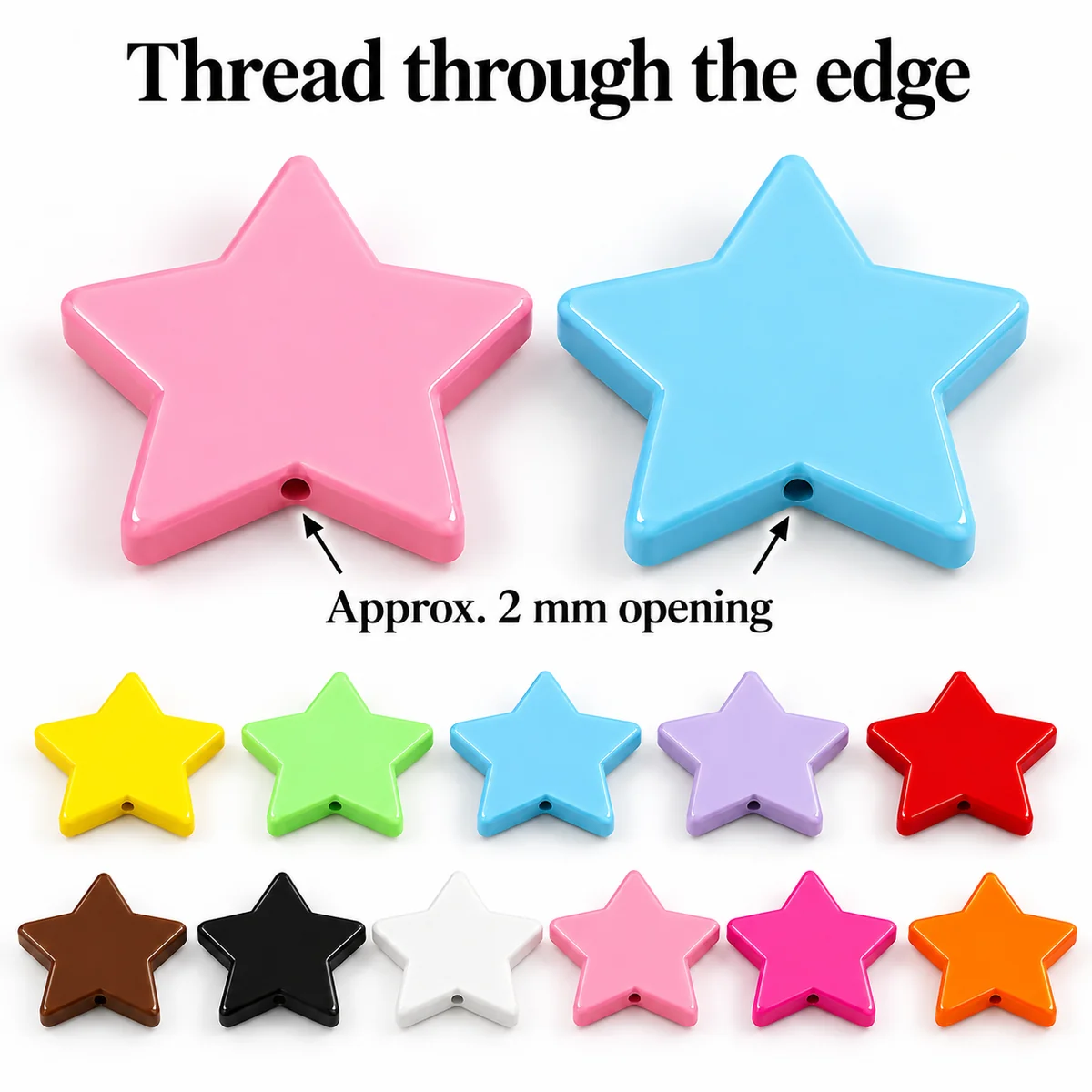 Check the edge-drilled opening