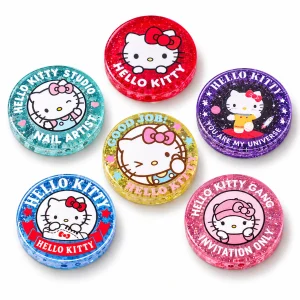 Glow Glitter Cat Coin Acrylic Beads representative appearance