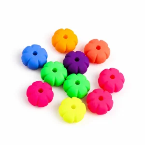 Neon Matte Pumpkin Acrylic Beads representative appearance