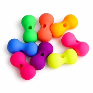 Neon Matte Bone-Shaped Acrylic Beads representative appearance