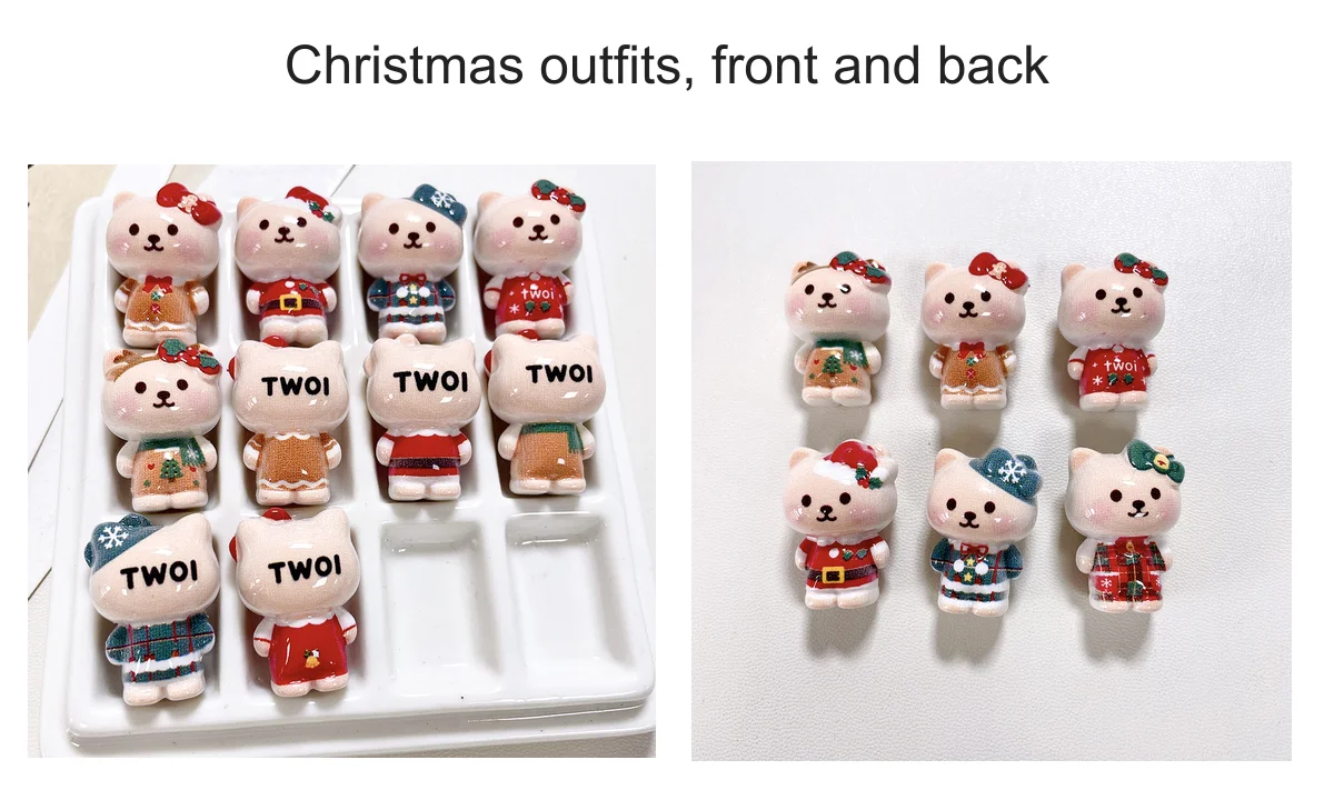 Roupas de Natal, frente e costas