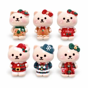 Christmas Bear Acrylic Beads representative appearance