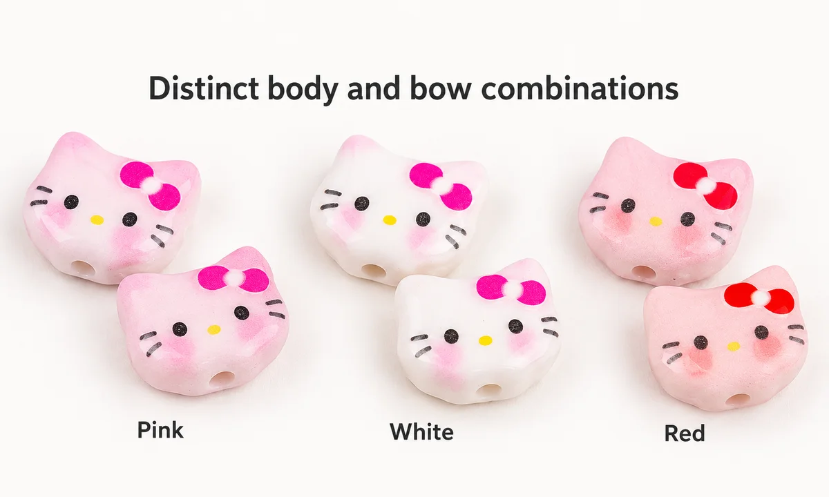 Soft colors with distinct bow details