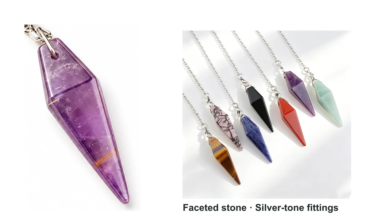 Faceted shape with a tapered point