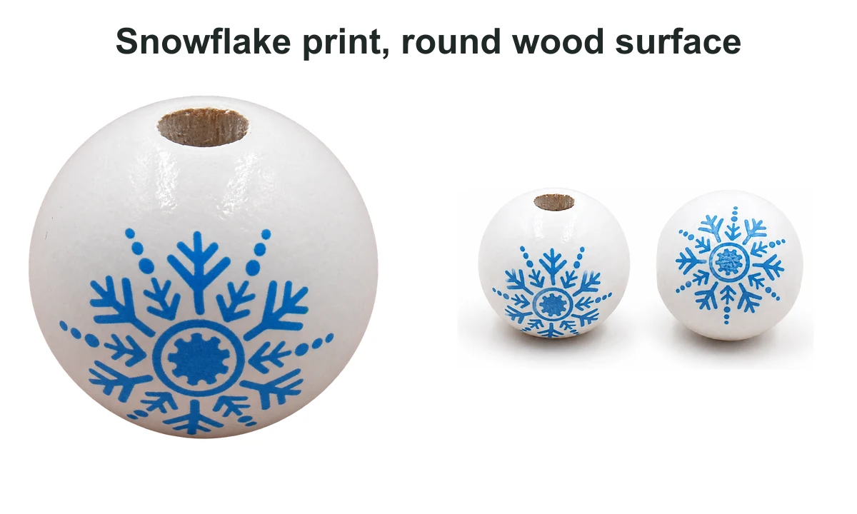 Snowflake prints with distinct backgrounds